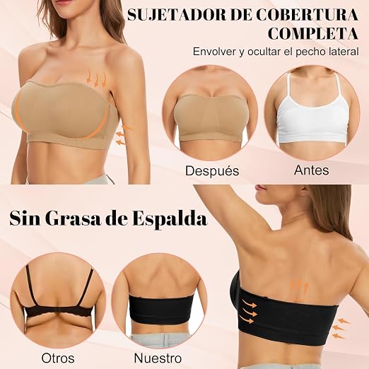 Sujetador Negro sin Costuras - Talla XL/XXL - additional image 7